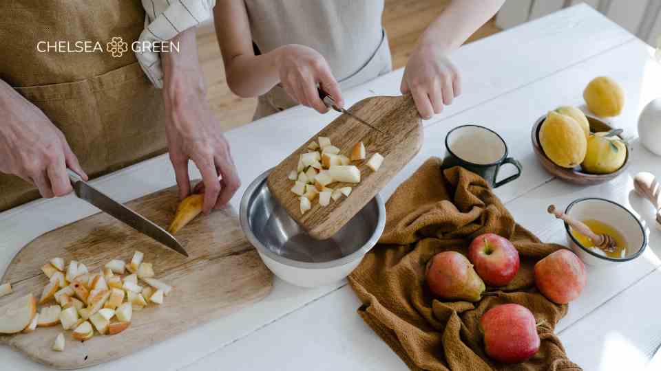 Preparing healthy food for weight loss