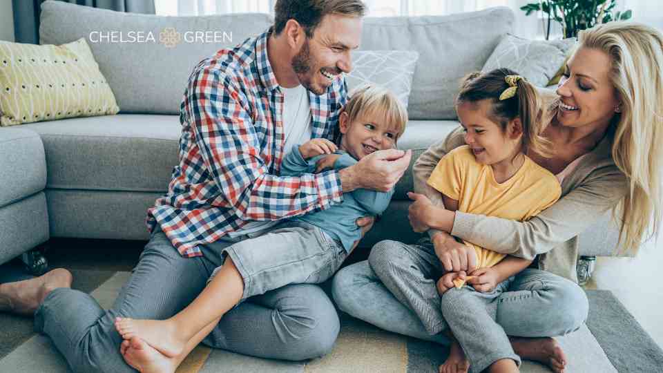 Healthy happy family