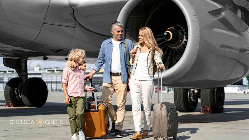 Boarding a plan after healthy travels