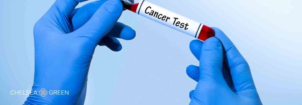Cancer blood test tube