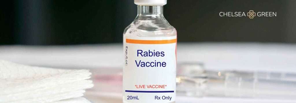 Rabies vaccination bottle
