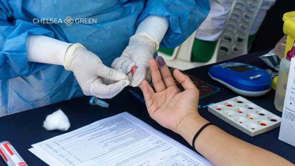 Finger prick blood testing