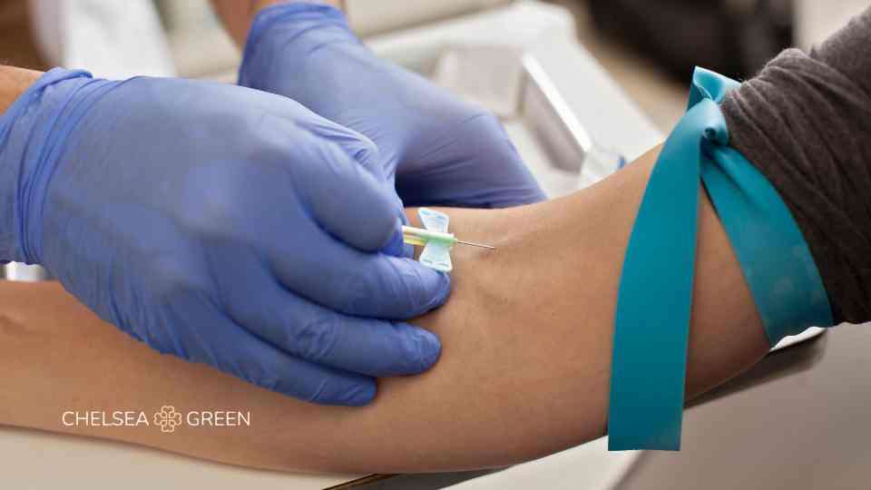 Doing a blood test