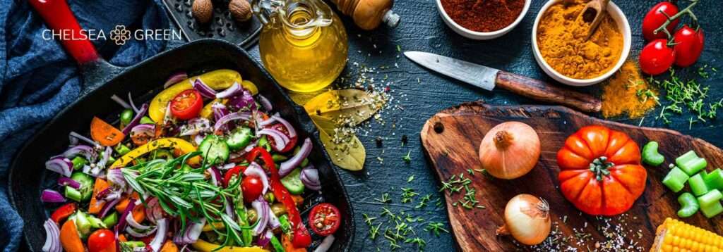Birdseye view of healthy meal prep