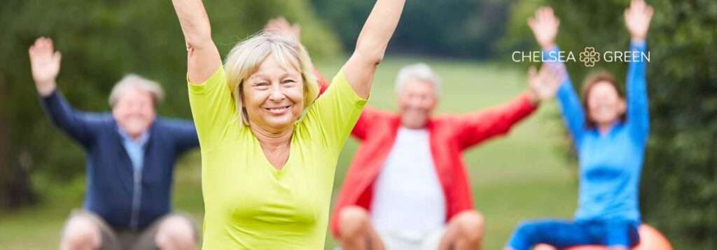Outdoor exercise happily