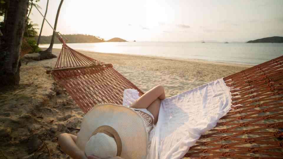 Tropical vacation on a beach