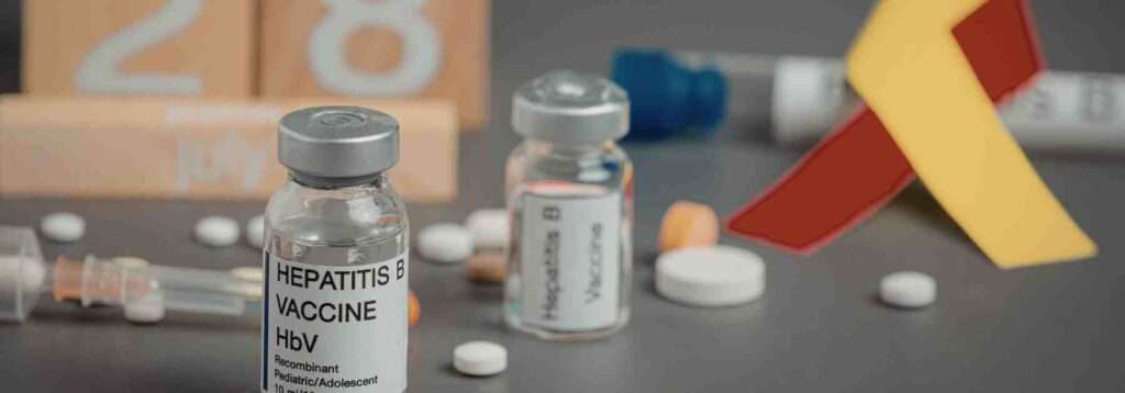 Hepatitis B vaccine bottle