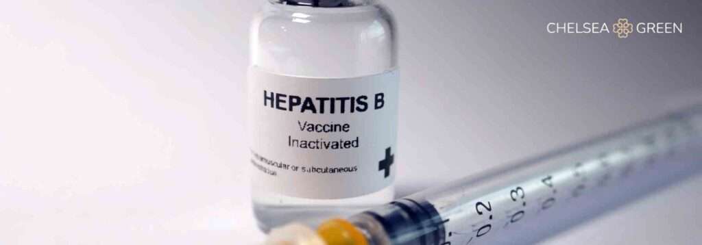 Hepatitis B vaccine bottle