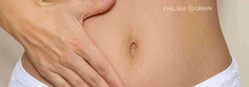 Flat stomach after using Mounjaro