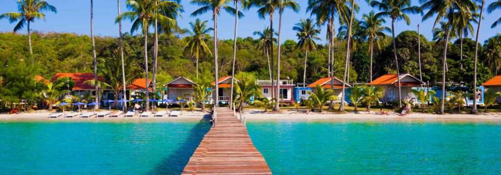 Tropical travel destination