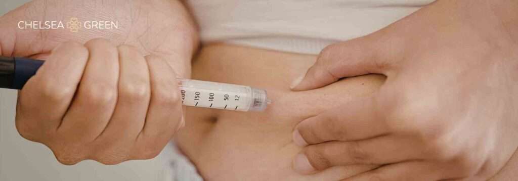 Injecting GLP-1 weight loss medication via stomach