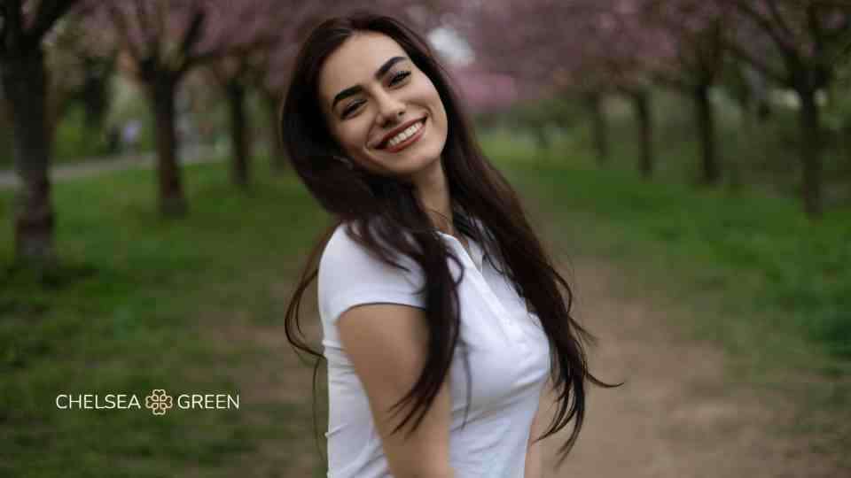 Woman outdoor getting exercise and stress relieving