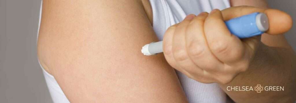 Wegovy injection in arm